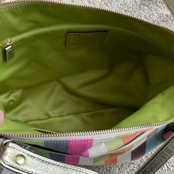 Coach multistripe tote bag - Picture 2 of 2